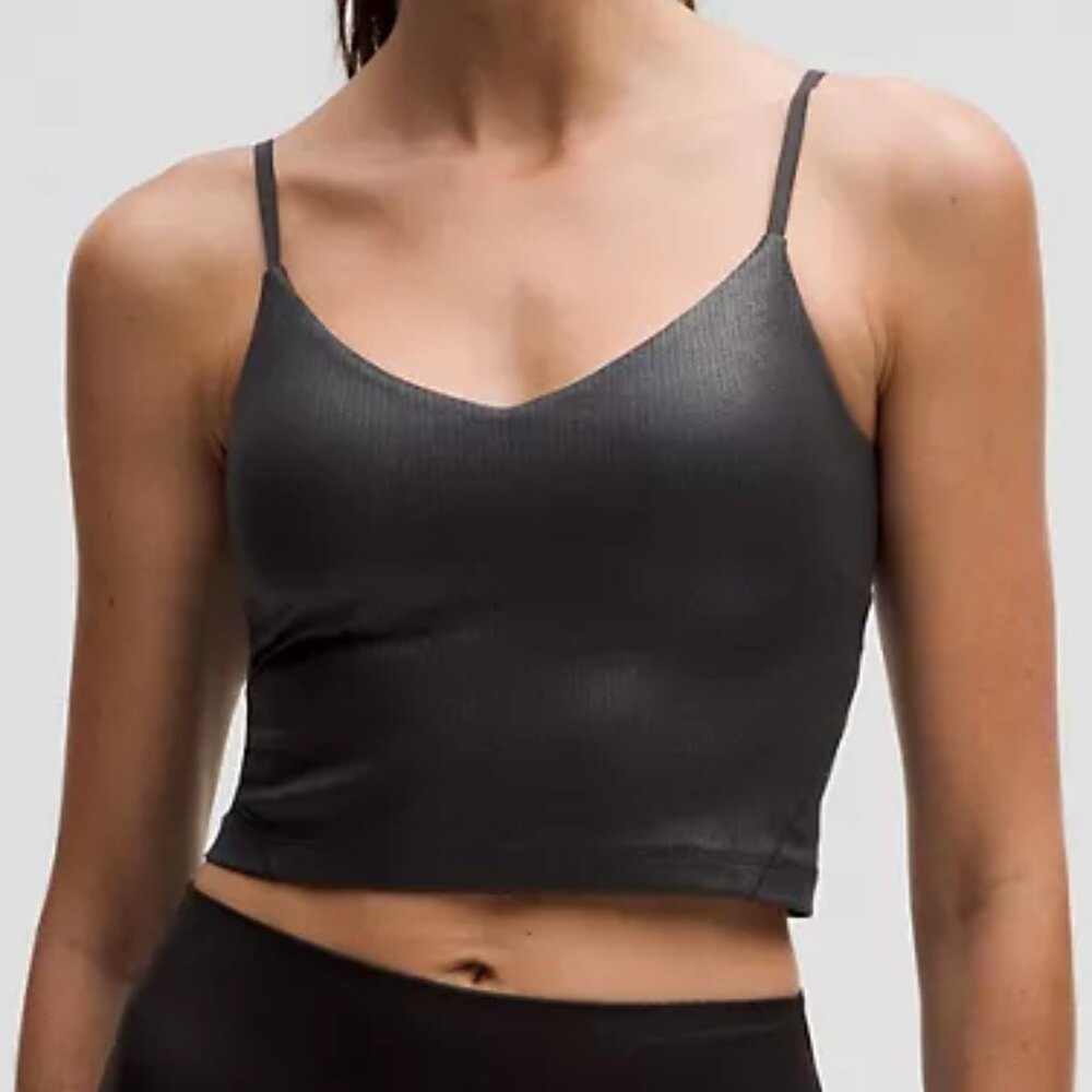 Lululemon Align Ribbed Cami Tank Top Shine  NWT Size 2